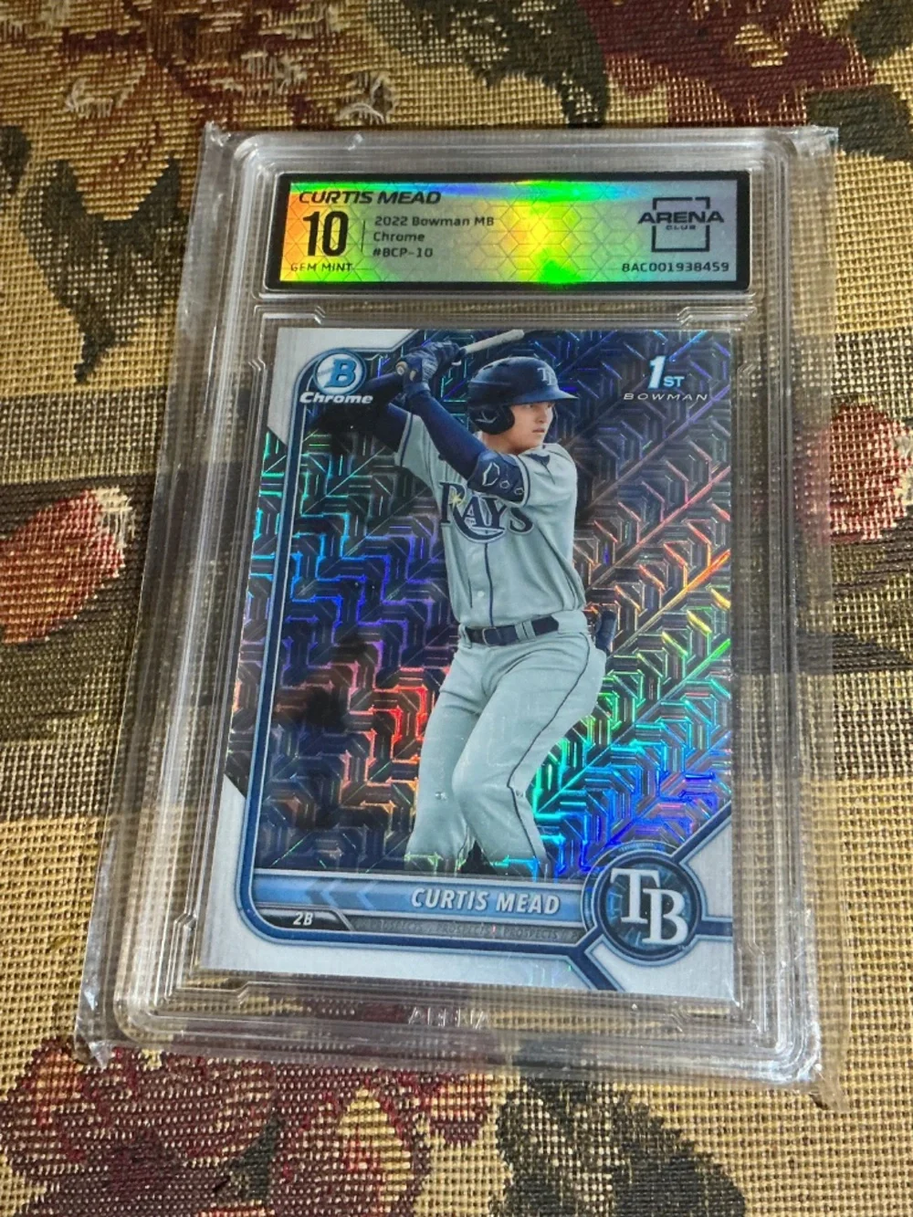 2022 Bowman Curtis Mead  mega box #BCP-10 graded rookie card Arena 10